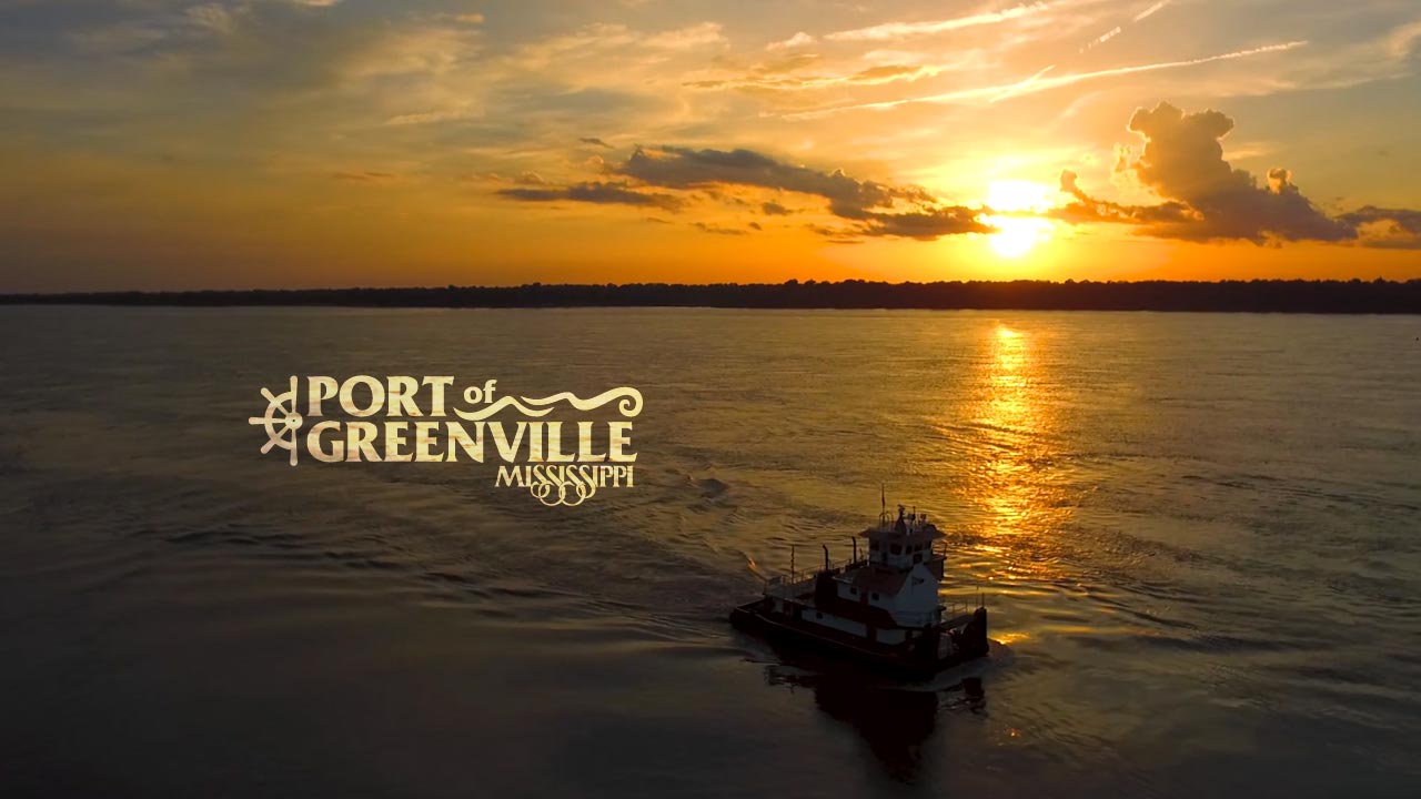 Sunset MS River